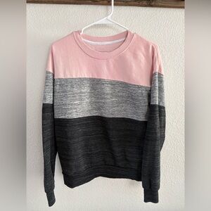 Reflex Pink and Cream Sweatshirt